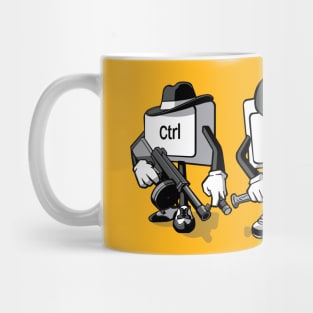 Ctlr, Alt, Del. reset the computer, mobster keyboard Mug